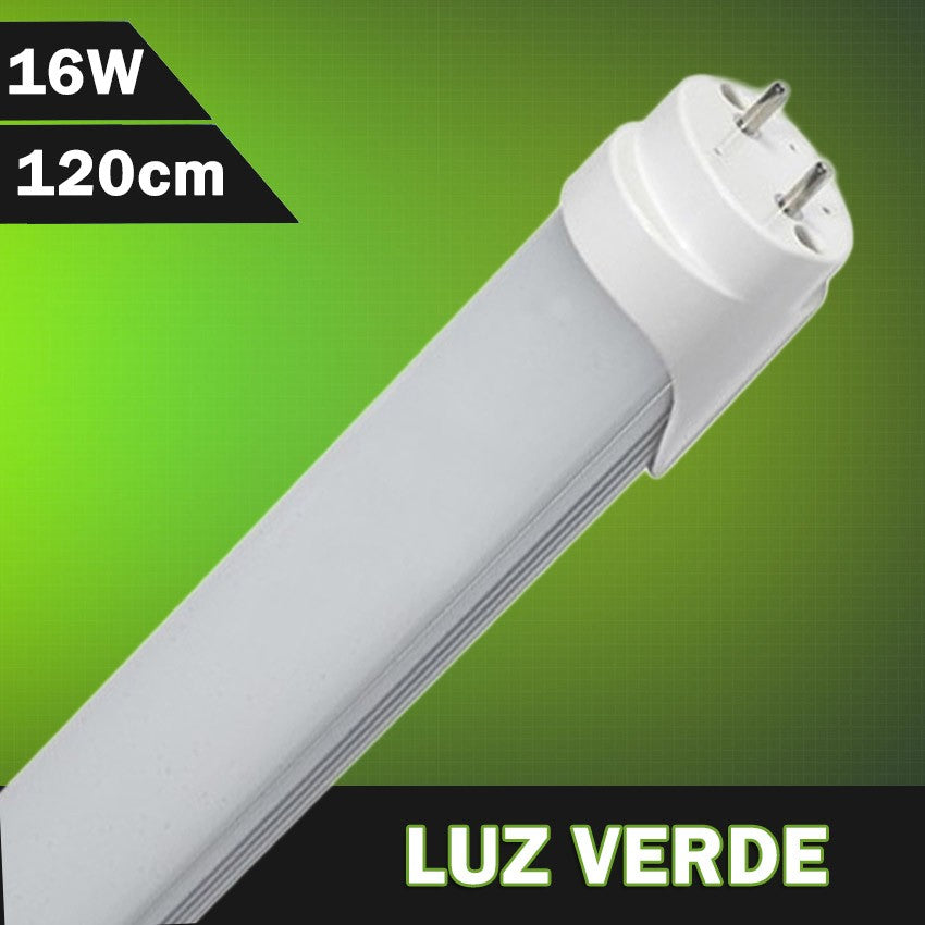 Tubo LED T8 Color Verde 1200mm 16W 230V