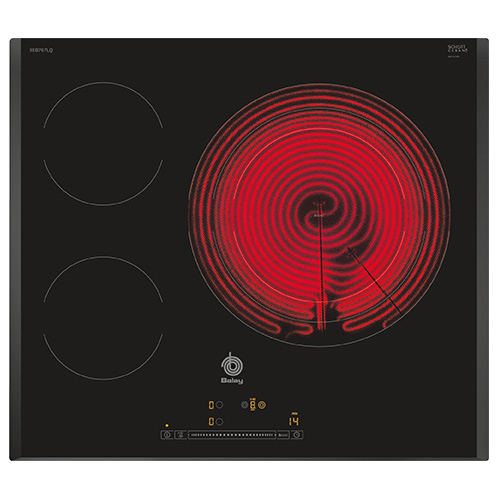 Vitrocerámicas - BALAY Encimera Vitrocerámica 3EB767LQ 3 Zonas Negro