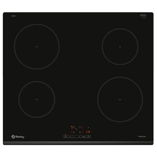 Placas de inducción - BALAY Encimera Inducción 3EB861FR 4 Zonas Cristal Negro