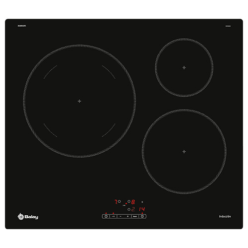 Placas de inducción - BALAY Encimera Inducción 3EB865ERS 3 Zonas Negro