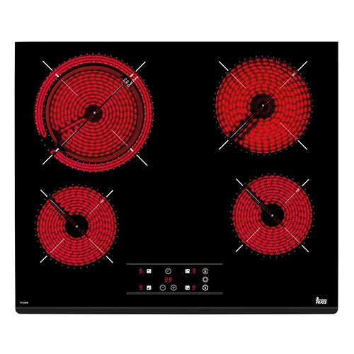 Vitrocerámicas - TEKA Encimera Vitrocerámica TZ 6420 4 Zonas Negro