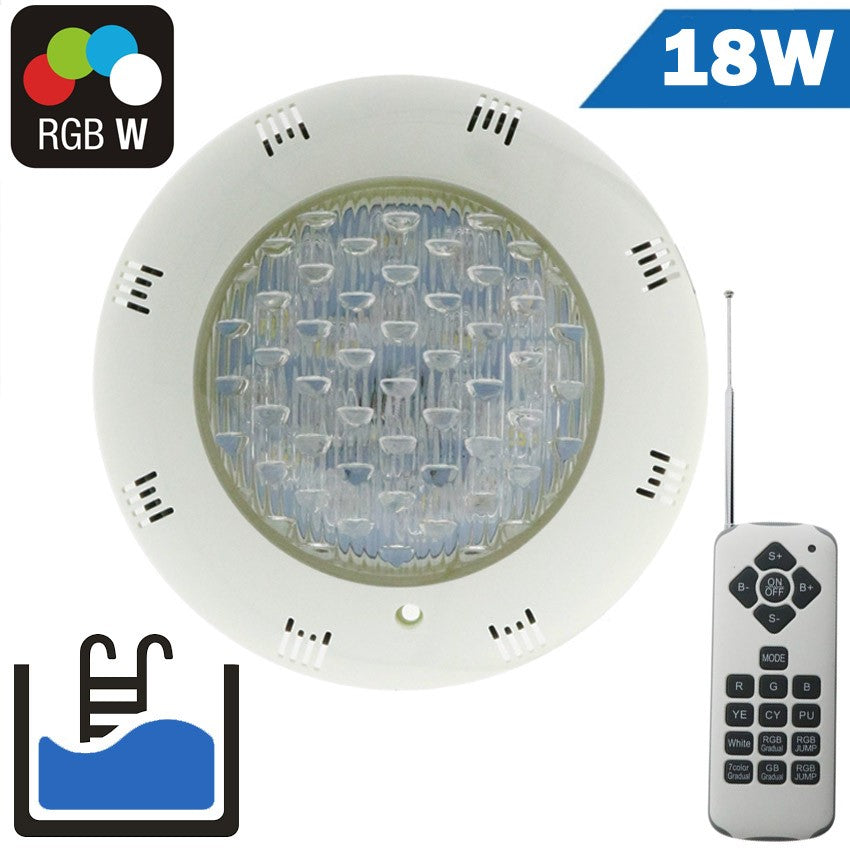 Foco Superficie Piscinas LED 18W 12V RGBW