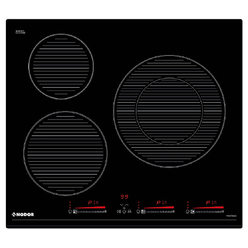 Placas de inducción - NODOR Encimera Inducción NorCook IH N6320 BK Negro