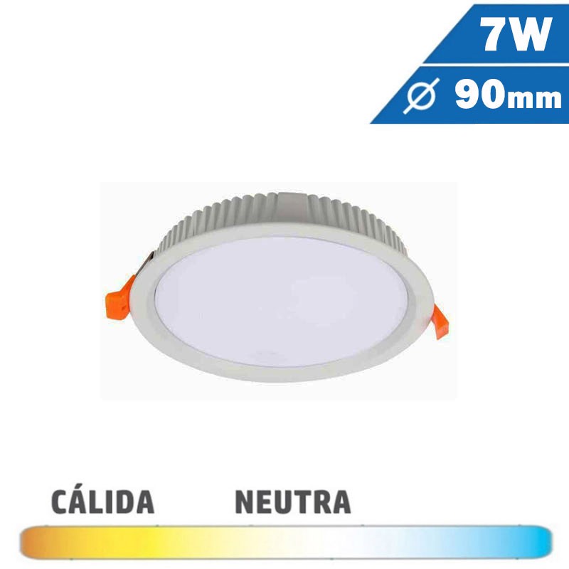 Downlight LED Mini 7W Blanco Redondo 90mm