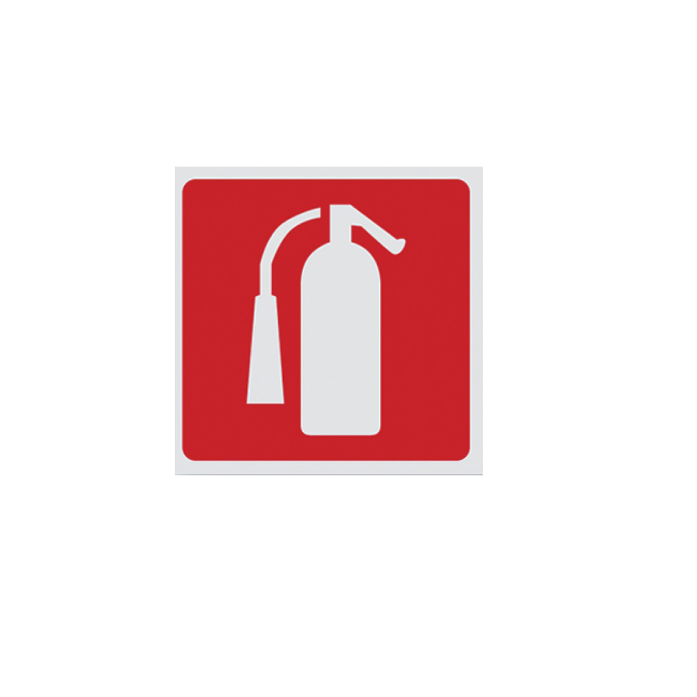 Rotulo Metalico Adhesivo 9x9 Extintor