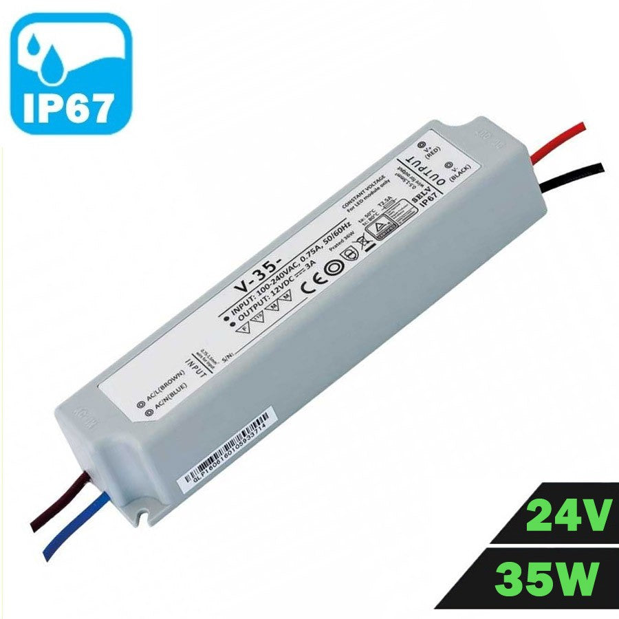 Fuente Alimentación LED IP67 Estanca 24V 35W