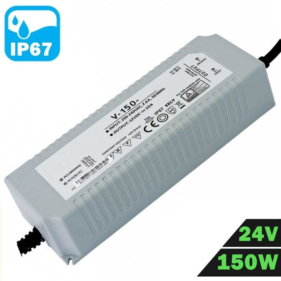 Fuente Alimentación LED IP67 Estanca 24V 150W