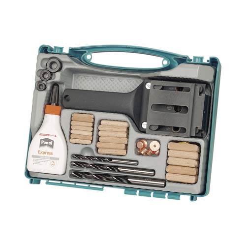 Varios - Herramientas - Juego de Espigado de Madera en Maletín WOLFCRAFT