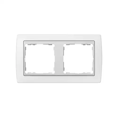 Marco Compacto Para 2 Elementos Simon 82  Blanco