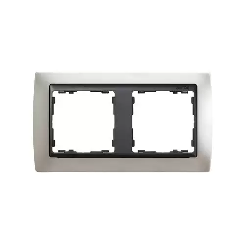 Marco Compacto Para 2 Elementos Simon 82  Gris