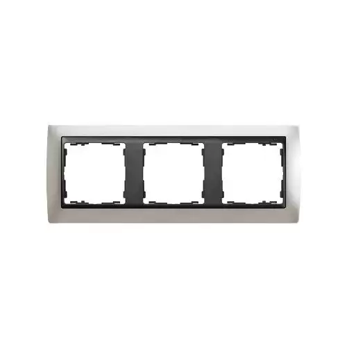 Marco Compacto Para 3 Elementos Simon 82  Gris