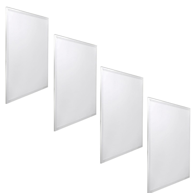 4x Panel LED 60x60cm Retroiluminado 48W 4200K blanco