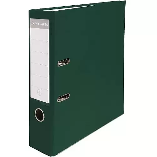 Archivador De Palanca 2 Anillas Lomo 80 Mm A4 Verde