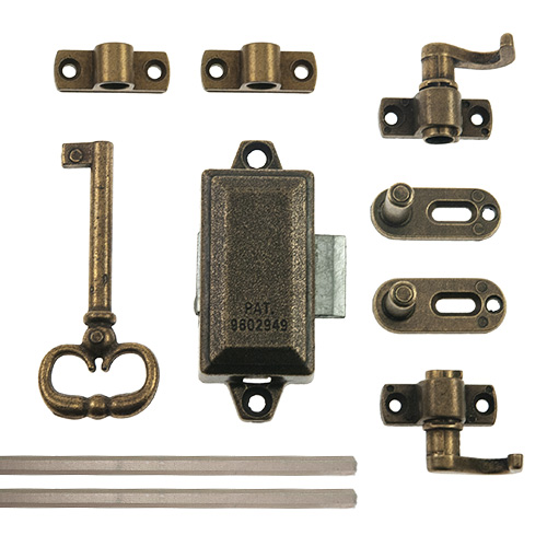 Cerraduras y cierres armario - Cerradura Falleba Provenzal 5600 con 2 Varillas Exagonales