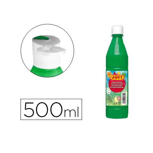 Tempera Liquida Jovi 500 Cc  Verde