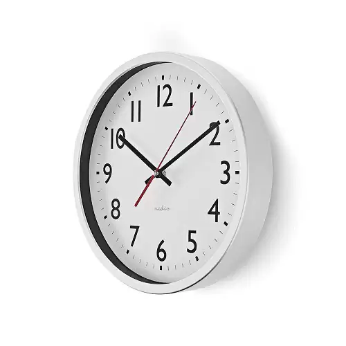 Reloj De Pared 20 Cm  Blanco