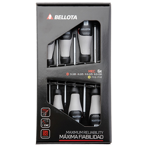 Destornilladores - Juego 6 Destornilladores BELLOTA Mecánico