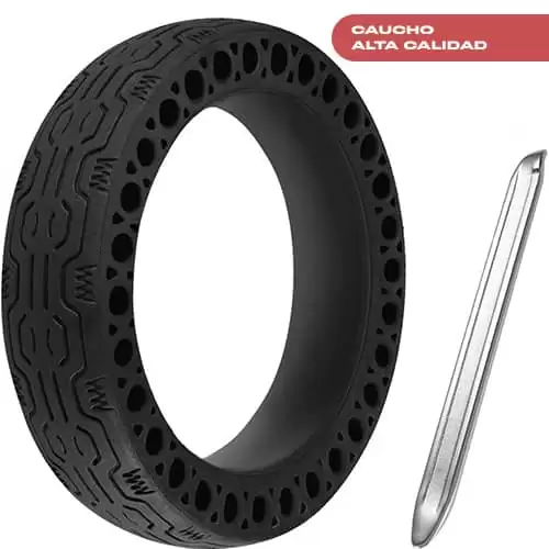 Rueda Para Patinete Electrico Compatible Con Xiaomi M365 V2  Negro