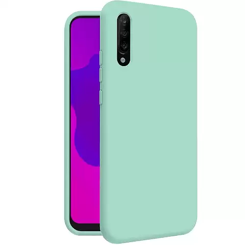 Funda Silicona Samsung Galaxy A70 Textura Suave  Verde Claro