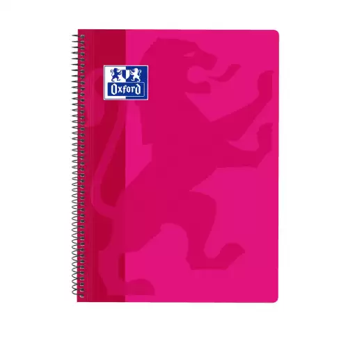 Cuaderno Oxford Classic F Cuadricula 4x4 - 80 Hojas  Rosa