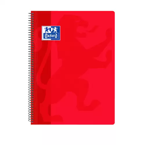 Cuaderno Oxford Classic F Cuadricula 4x4 - 80 Hojas  Rojo