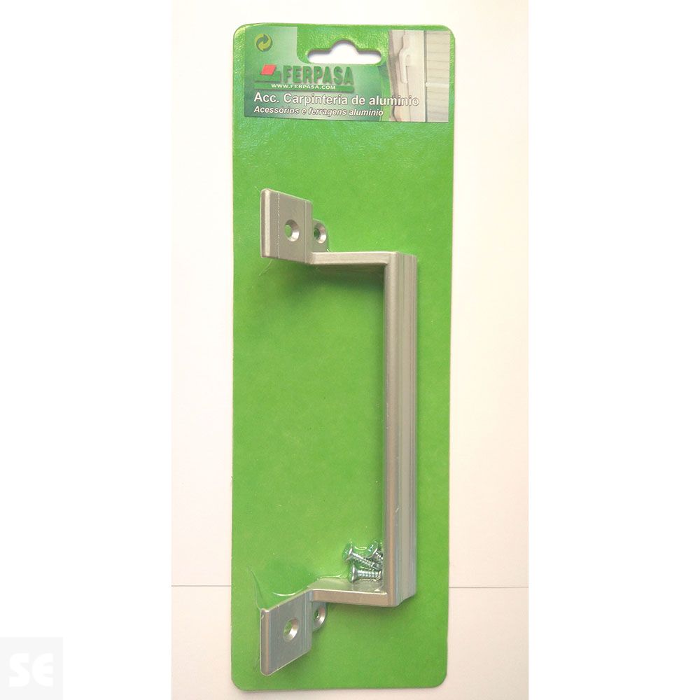Asa Tirador Cierre Aluminio Plata