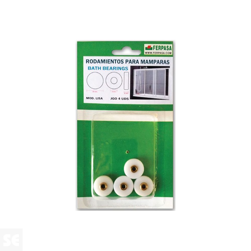 Rodamientos Nylon Mod.Lisa (4U.) 4x20x8Mm