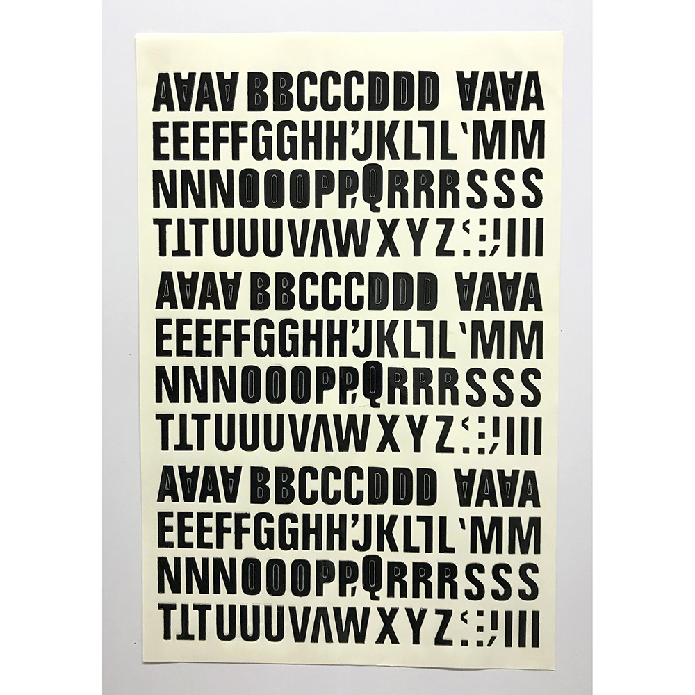 Letra Folio Mayúscula 20Mm Negra