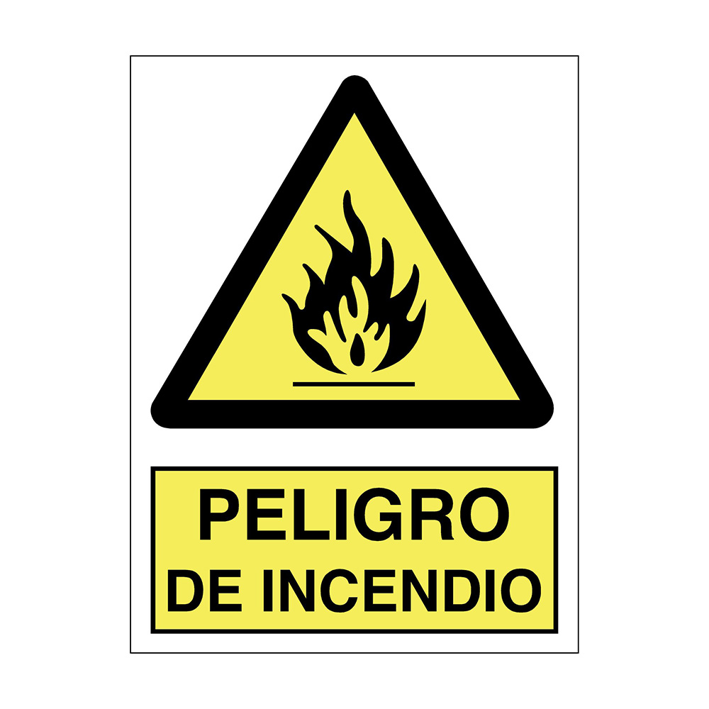 Señal Adh Pelig Incend 9x12 Ref. A-33