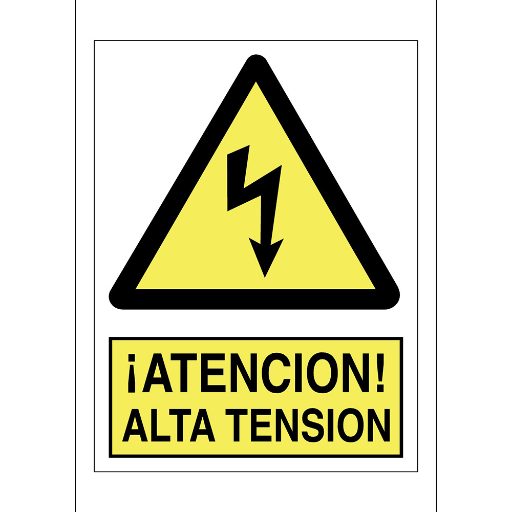 Señal Adh Alta Tension 9x12 Ref. A-37