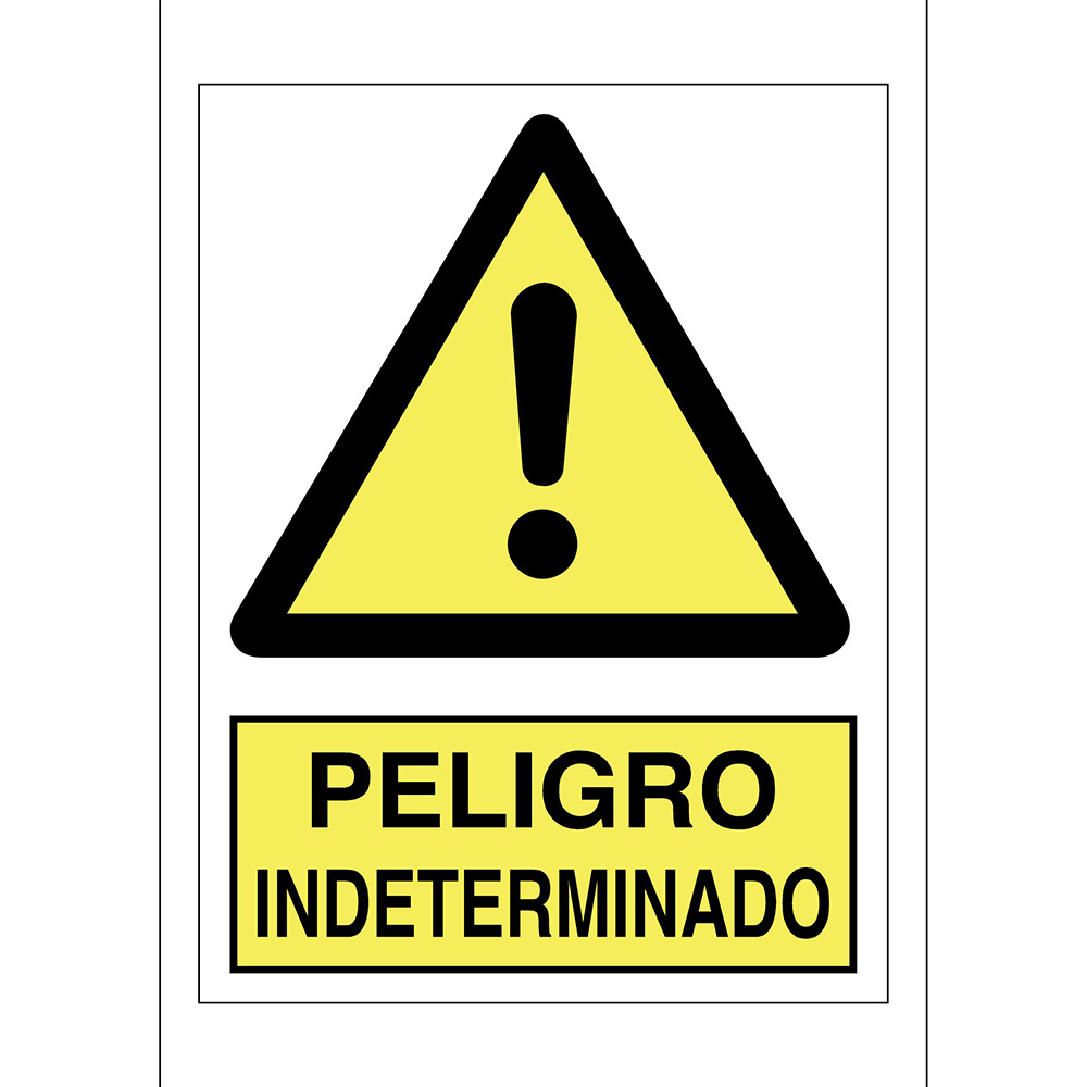 Señal Adh Pelig Indeter 9x12 Ref. A-49