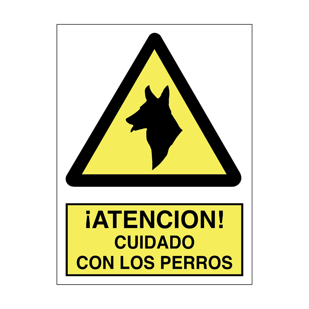 Señal Adh Cuidado Perro 9x12 Ref. A-52
