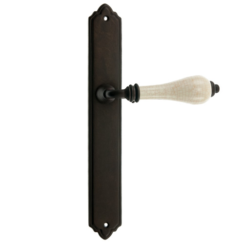 Manivelas con placa - Juego Manivelas con Placa 895 Tabacco Craquelé