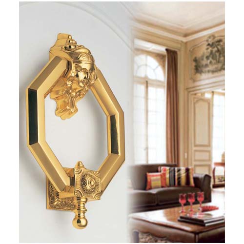 Llamadores - Llamador Cara Mujer Latón Pulido