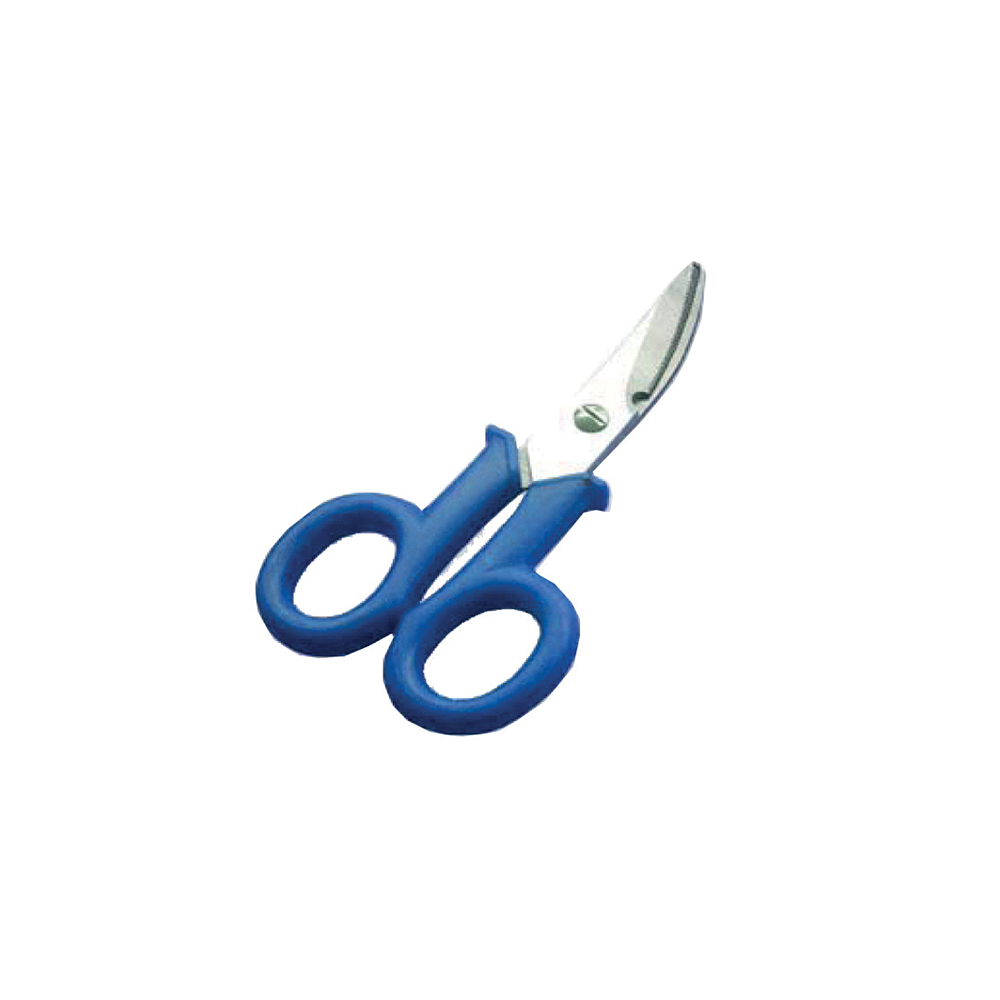 Tijera Electricista Inoxidable Hoja Curva 146Mm