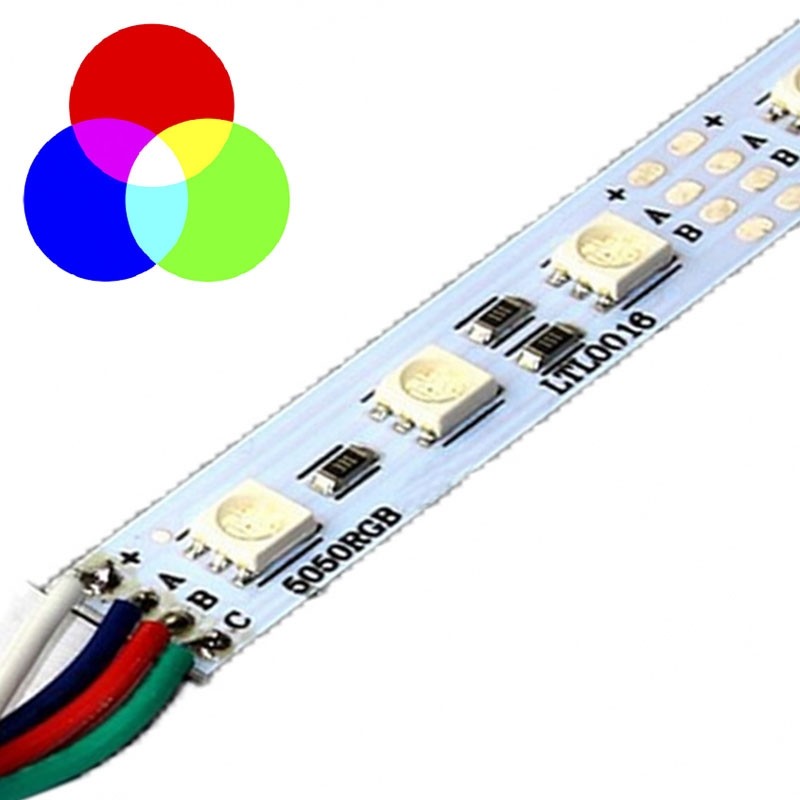 Tira LED Rígida 50cm RGB 30 LEDs 12V