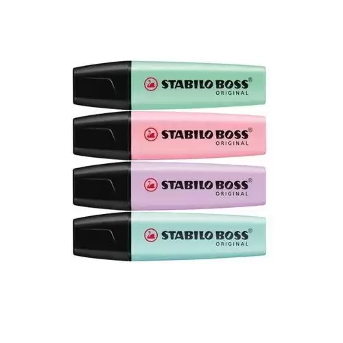 Estuche 4 Rotuladores Stabilo Boss Pastel  Multicolor