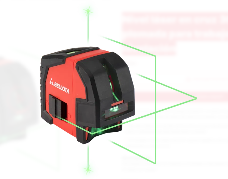 NIVEL LASER  LINEAS VERDES  30MT+PLOMADA, BELLOTA