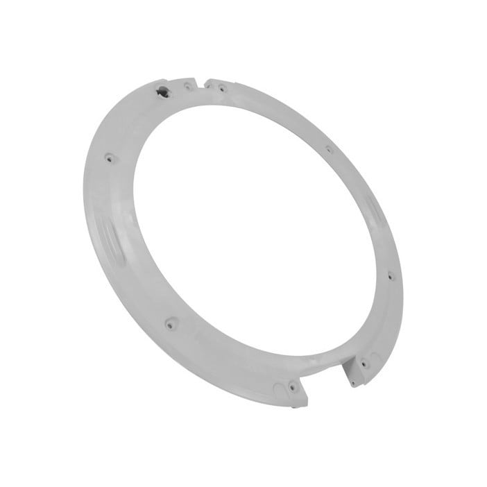 Marco interior de puerta gris para lavadora