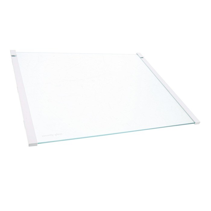 Estante de cristal inferior para frigorífico con rebordes