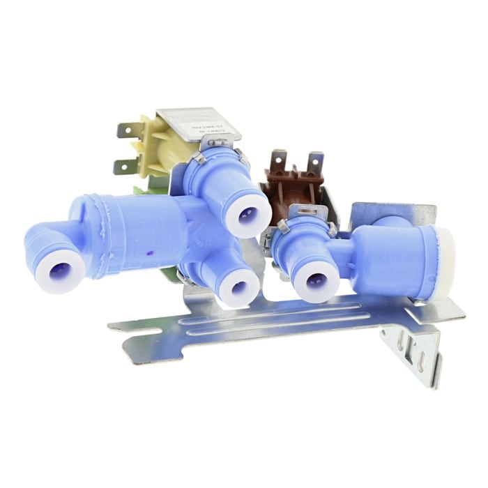 válvula, agua, hielo,