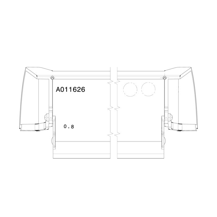 carril,copete,panel puerta,7801, 476,3x34,6mm