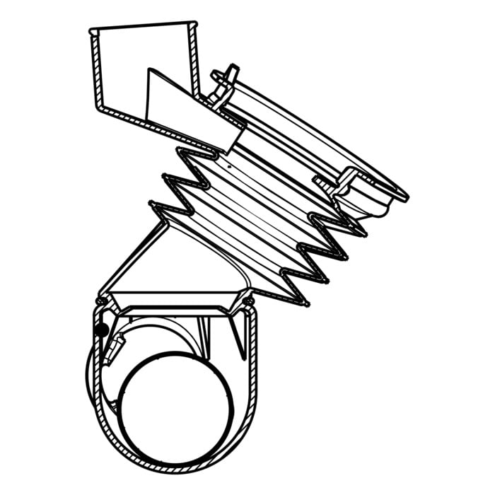 conjunto, tubo, desague