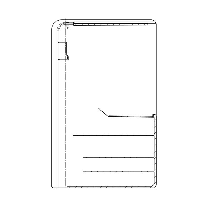 Zócalo para lavavajillas, blanco