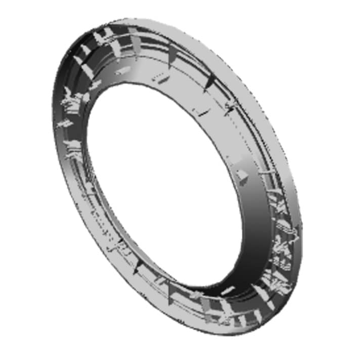 marco puerta,anterior,plata,Ø464mm