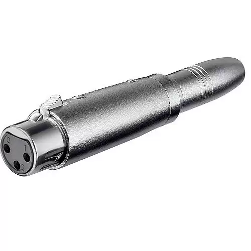 Adaptador XLR Hembra A Jack 6.35 Hembra Mono Gris