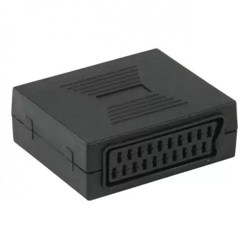 Adaptador Empalme Scart Hembra  Negro