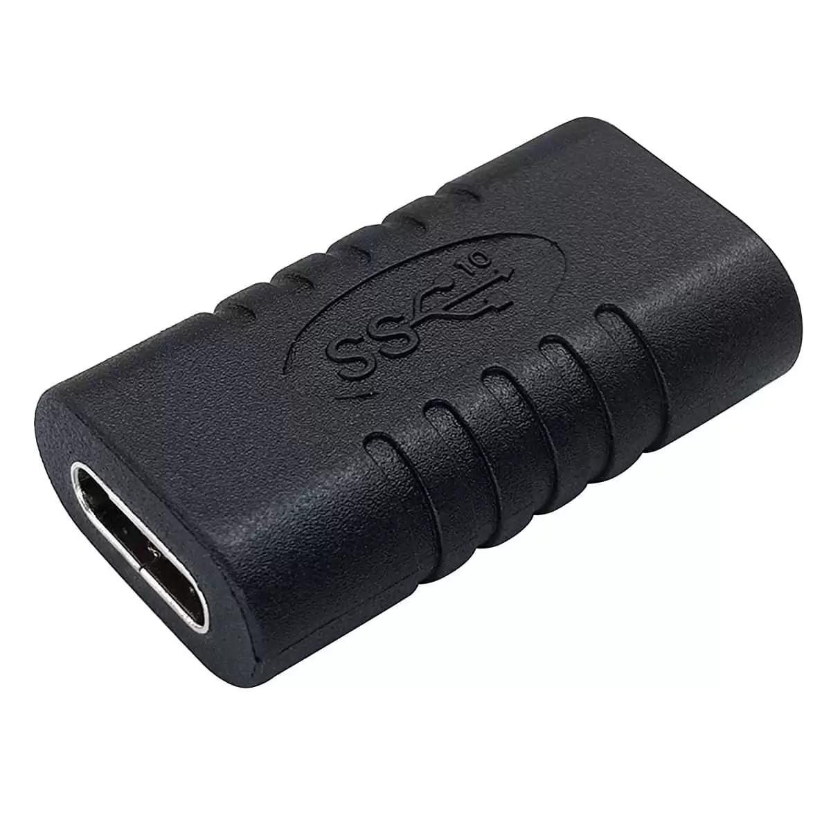 Adaptador Empalme USB-C Hembra  Negro