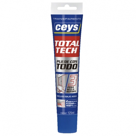 Adhesivo sellador ceys total tech 125ml transparente