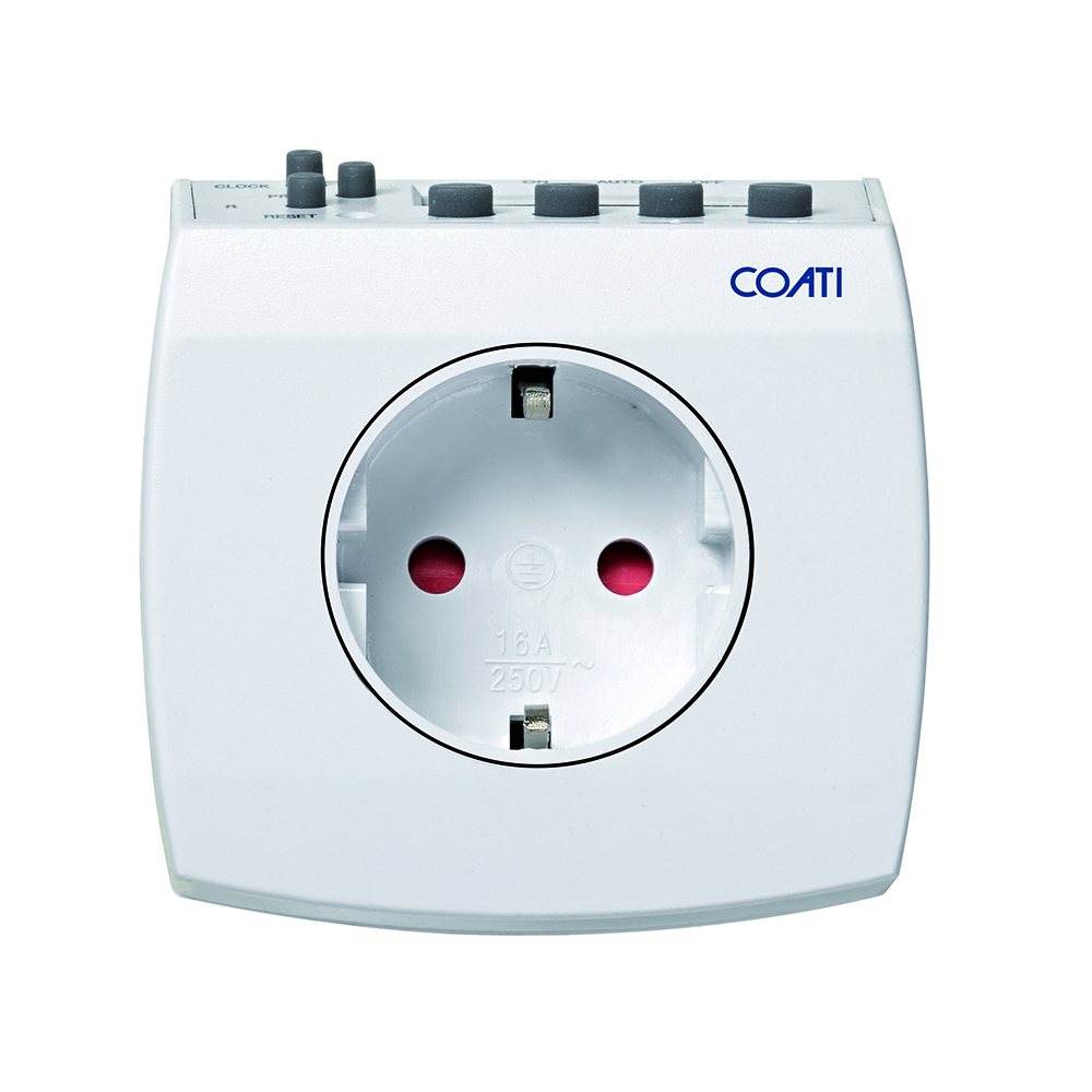 Programador Digital Semanal Compacto Blanco